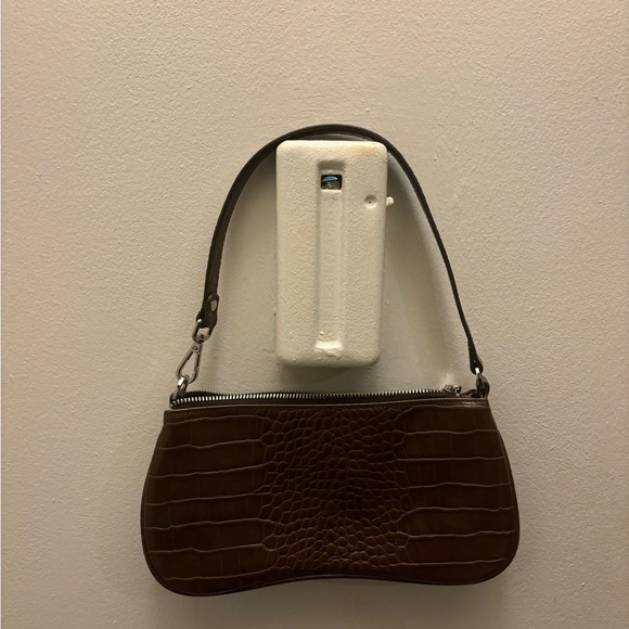 JW Pei EVA SHOULDER HANDBAG - BROWN CROC - Picture 3 of 3